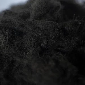 Antistatische nylon zwarte stapelvezel